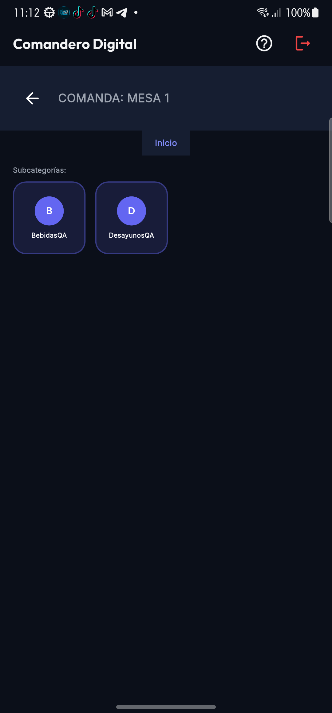 Catálogo móvil de Easy POS LAN