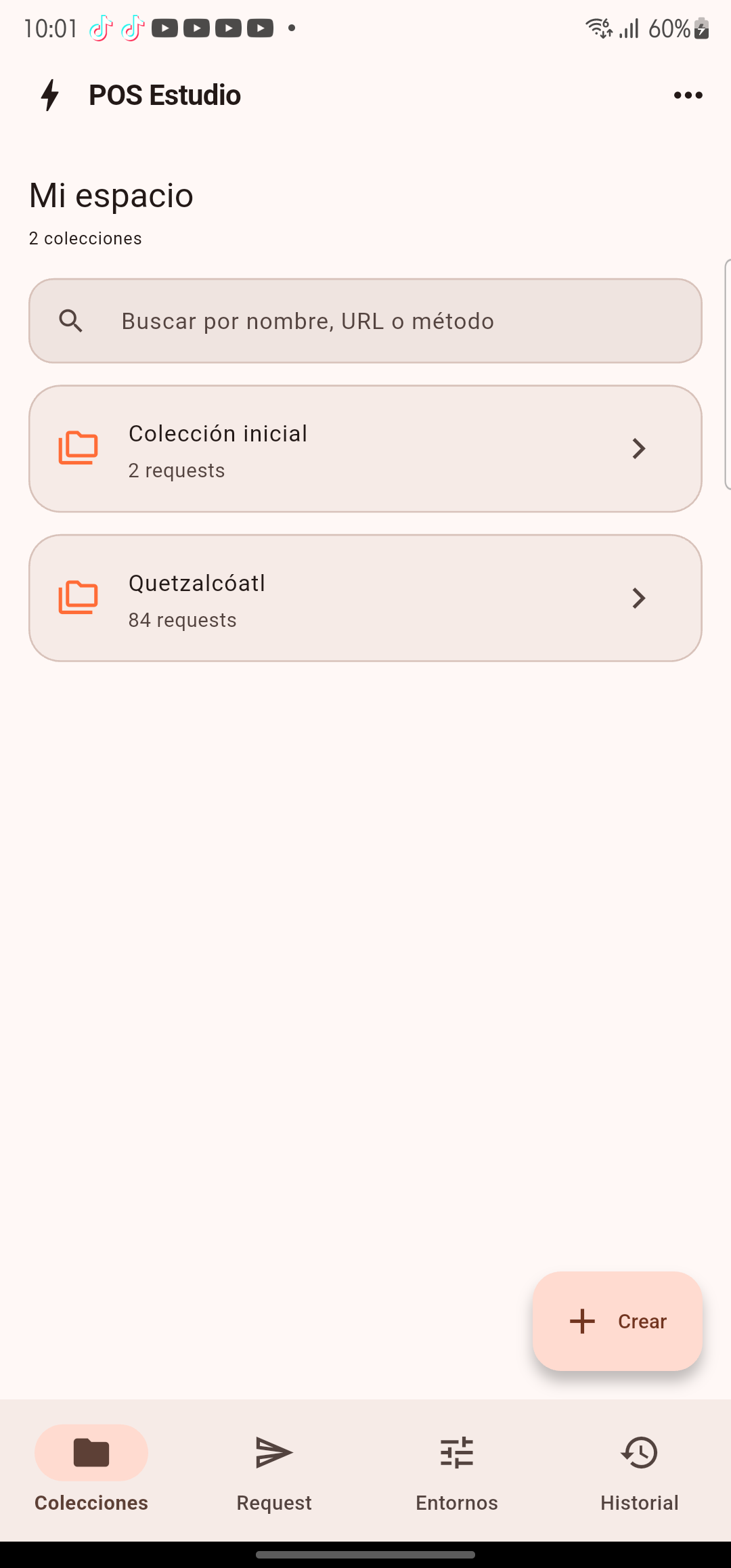 Inspector de respuestas real de POST Estudio